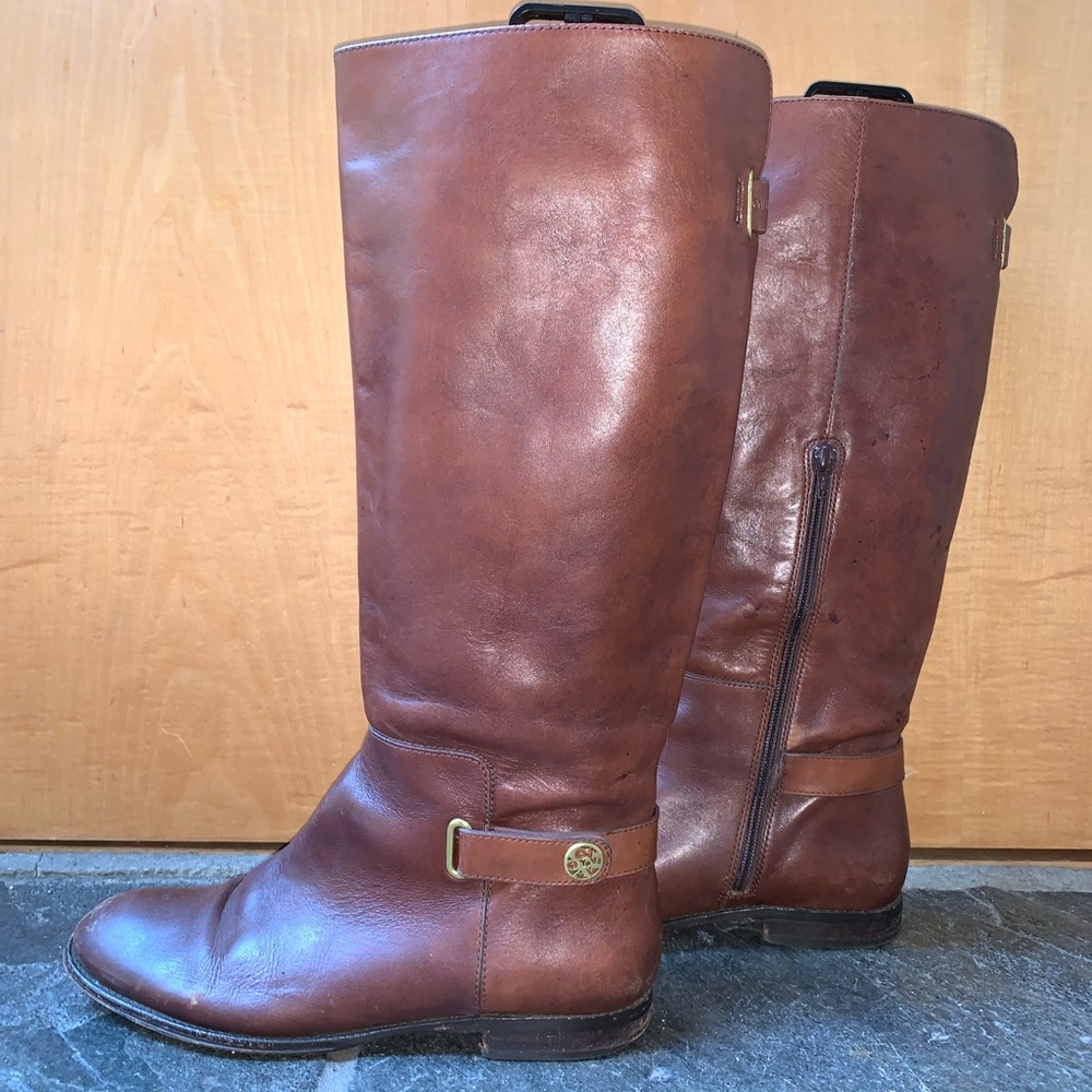 Coach Brown Leather Boots